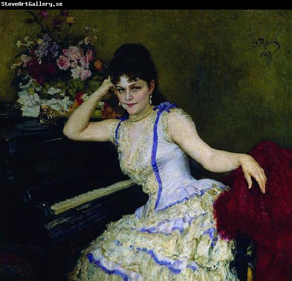 Ilya Yefimovich Repin Portrait of pianist and professor of Saint-Petersburg Conservatory Sophie Menter.